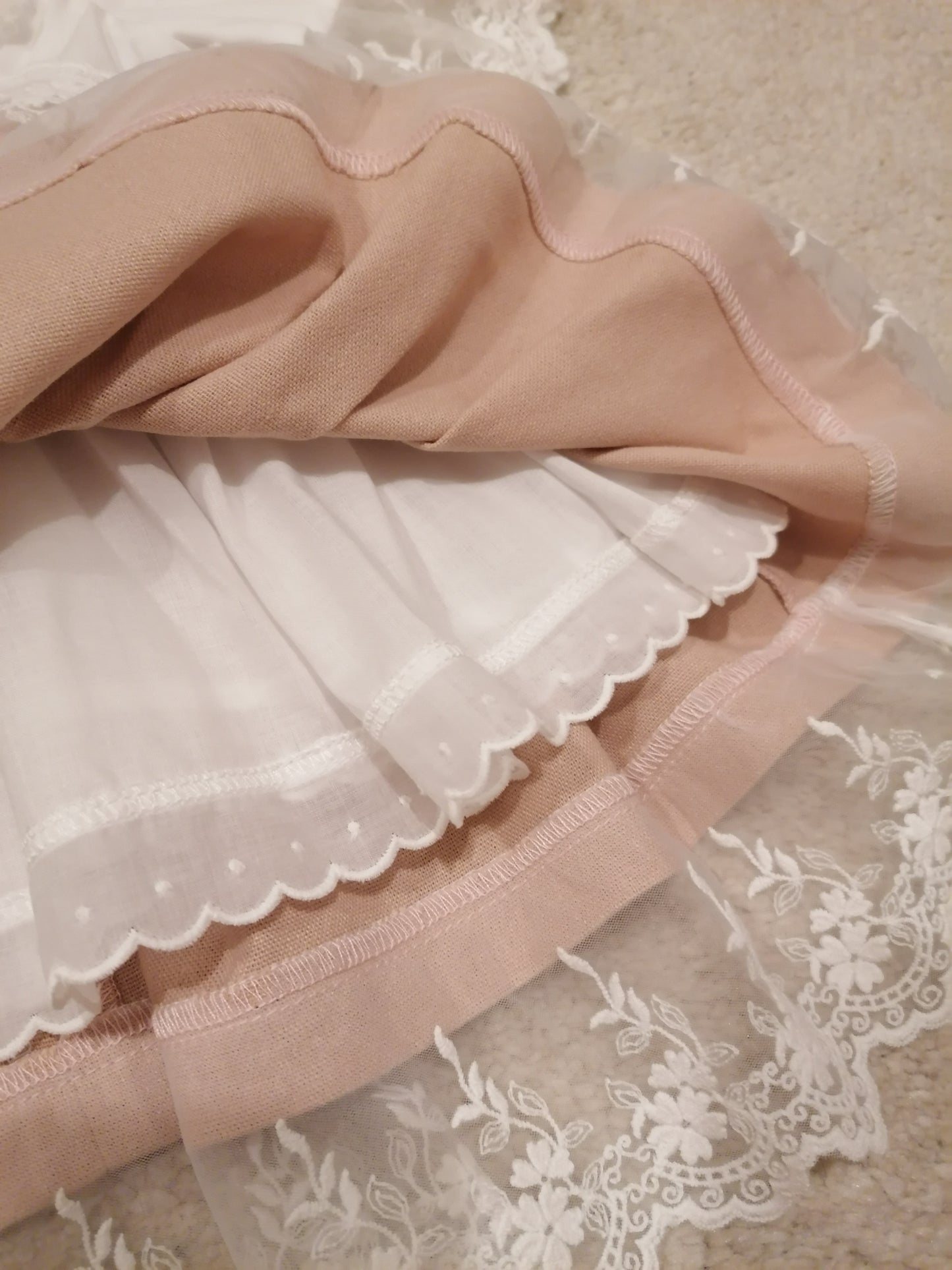 Vestido com saia em linho