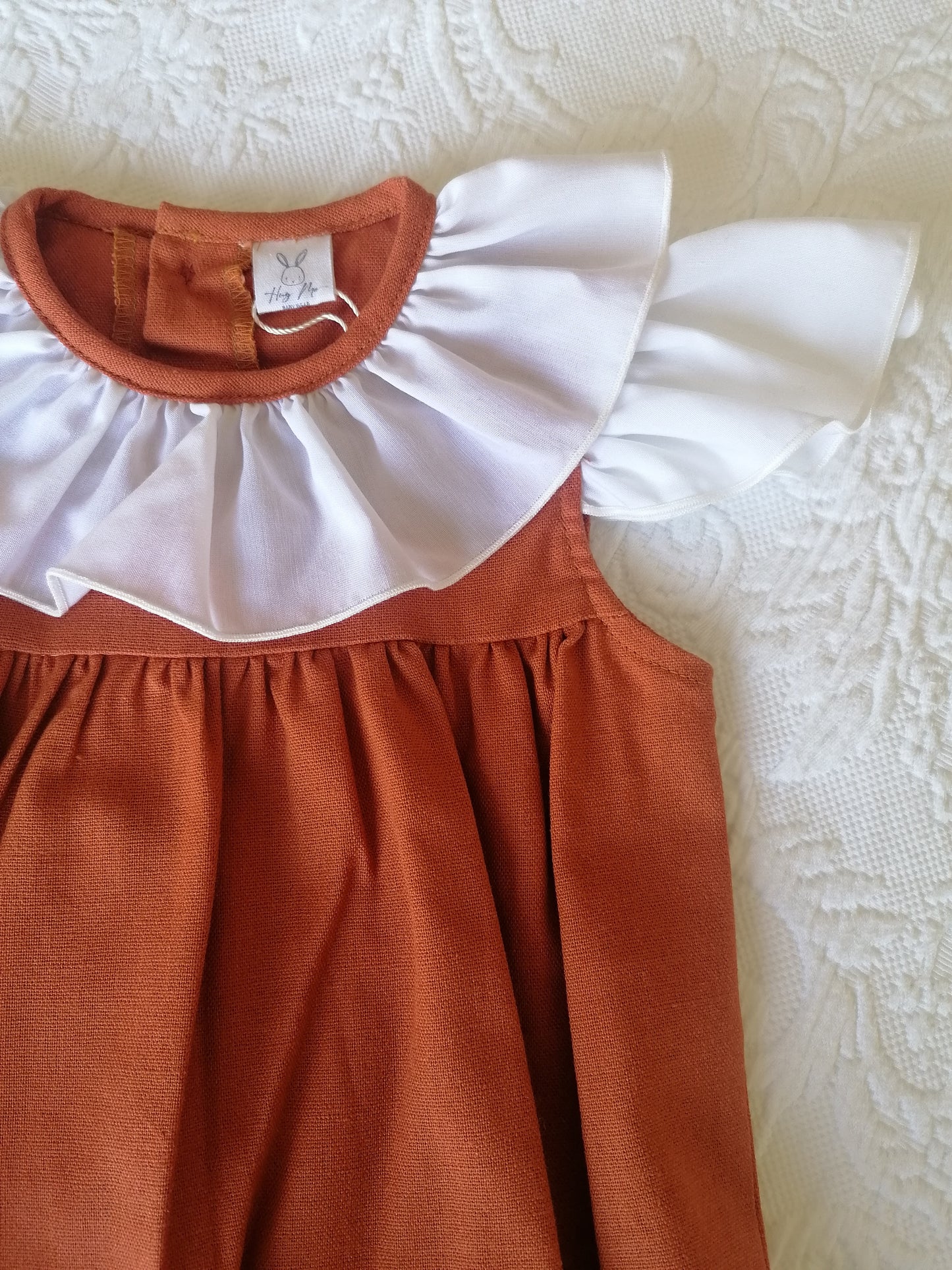 Fofo linho tijolo menina